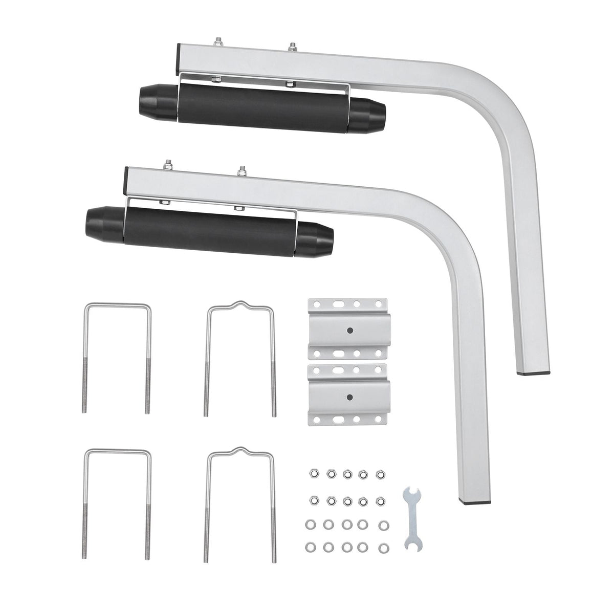 Marine Trailer Guide Set, 20.5' Flexibly Adjustable Poles, Pair of Steel Anti-Rust Guides, Durable Roller Support for Ski, Fishing, or Sailboat Trailers 2024