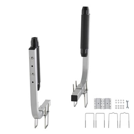 Marine Trailer Guide Set, 20.5' Flexibly Adjustable Poles, Pair of Steel Anti-Rust Guides, Durable Roller Support for Ski, Fishing, or Sailboat Trailers 2024