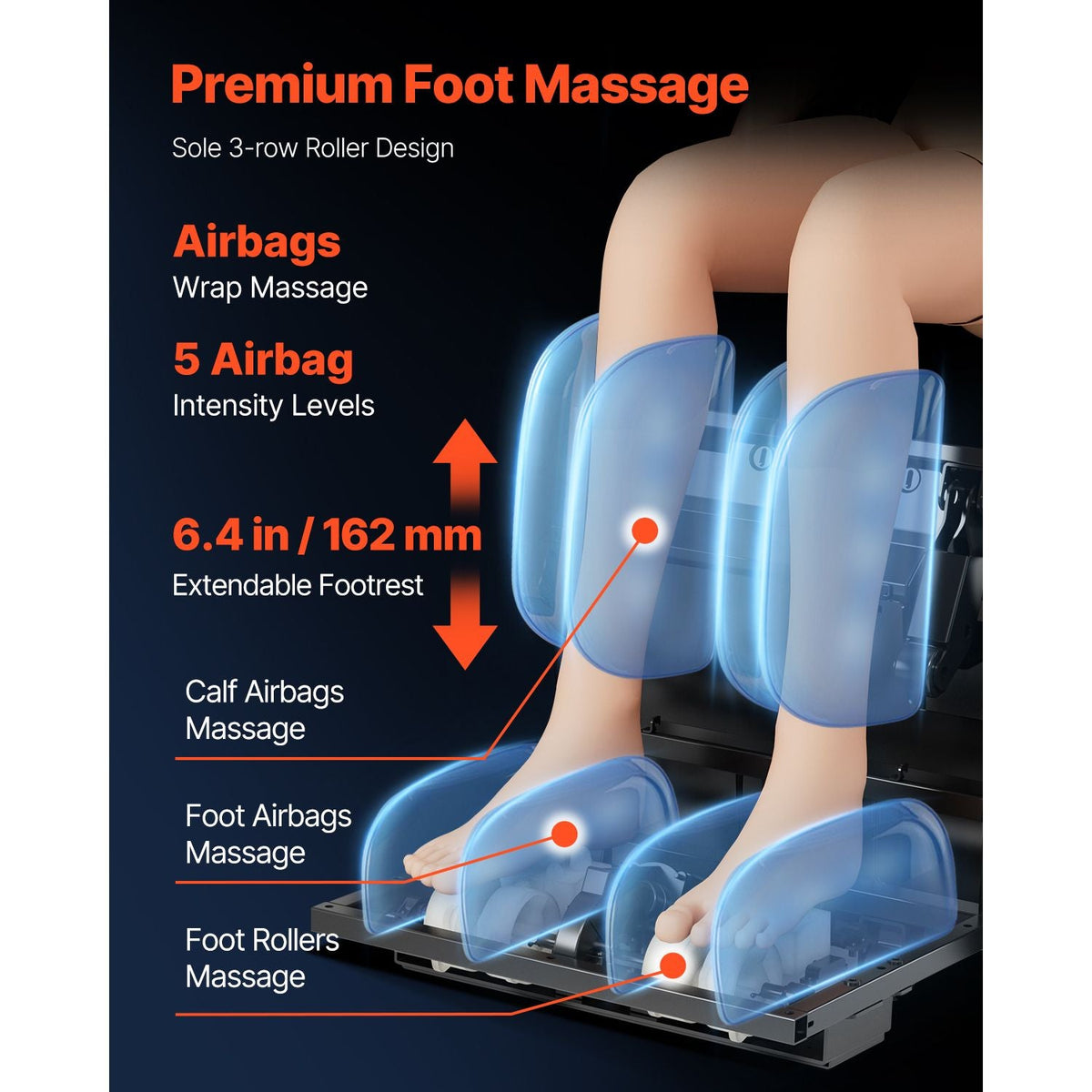 Massage Chair, 4D Full Body Zero Gravity Recliner with SL Track, Yoga Stretch, AI Voice Control, Heat, Foot Roller, Retractable Pedal, 36 Airbags, LCD, Armrest Controls, Rolling Base