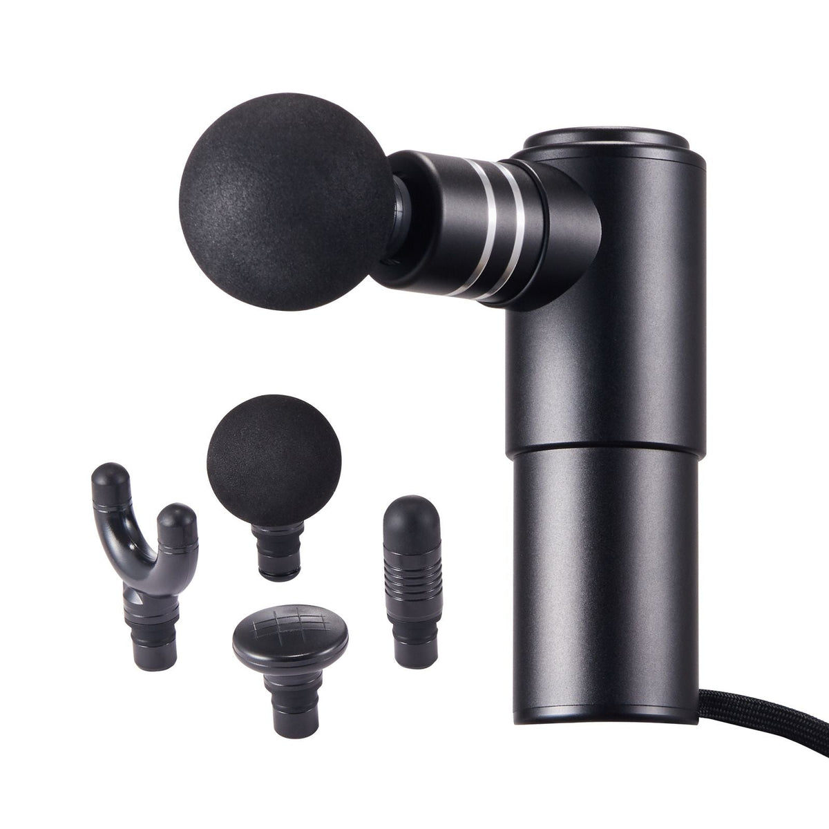 Massage Gun Deep Tissue, Percussion Mini Muscle Massage Gun for Athletes - with 4 Speed Levels & 4 Massage Heads, 12V 2500mAh Batteries, Handheld Massage Gun for Pain Relief, Muscle Relaxation