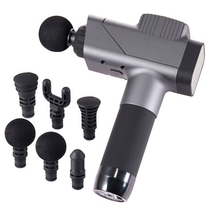 Massage Gun Deep Tissue, Percussion Muscle Massager for Athletes - with 8 Speed Levels & 6 Massage Heads, 16V 2500mAh Batteries, Handheld Massage Gun for Pain Relief, Muscle Relaxation