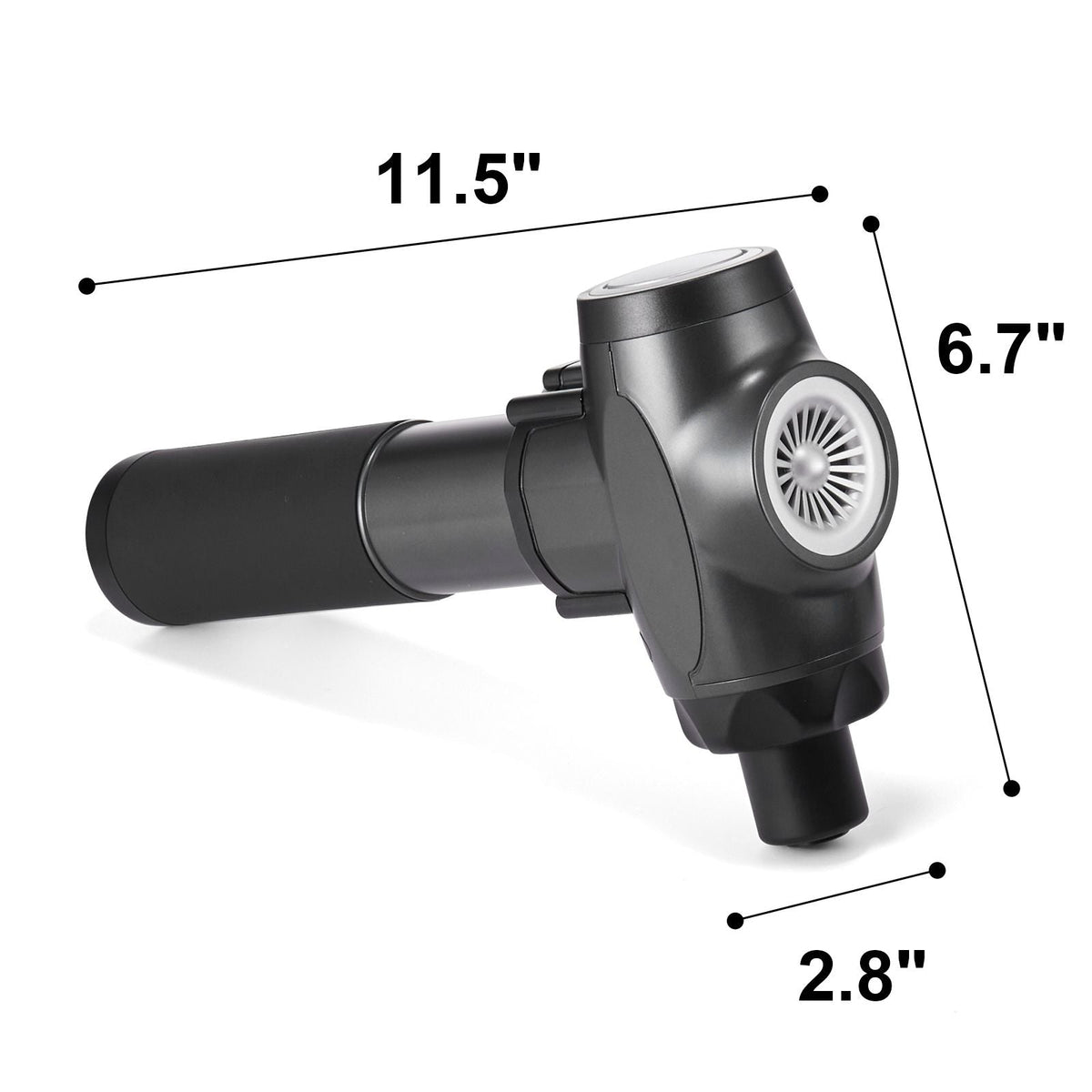 Massage Gun Deep Tissue with 9 Speed Levels & 6 Massage Heads, 24V 2500mAh Batteries, Percussion Muscle Massager for Athletes, Handheld Electric Massage Gun for Pain Relief, Muscle Relaxation