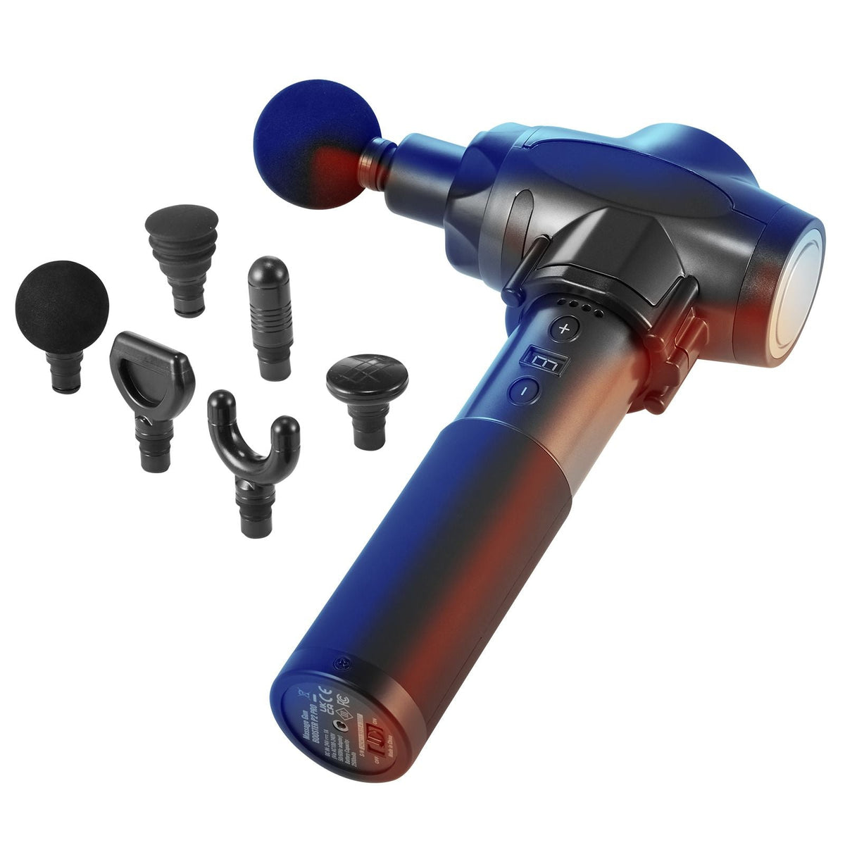 Massage Gun Deep Tissue with 9 Speed Levels & 6 Massage Heads, 24V 2500mAh Batteries, Percussion Muscle Massager for Athletes, Handheld Electric Massage Gun for Pain Relief, Muscle Relaxation
