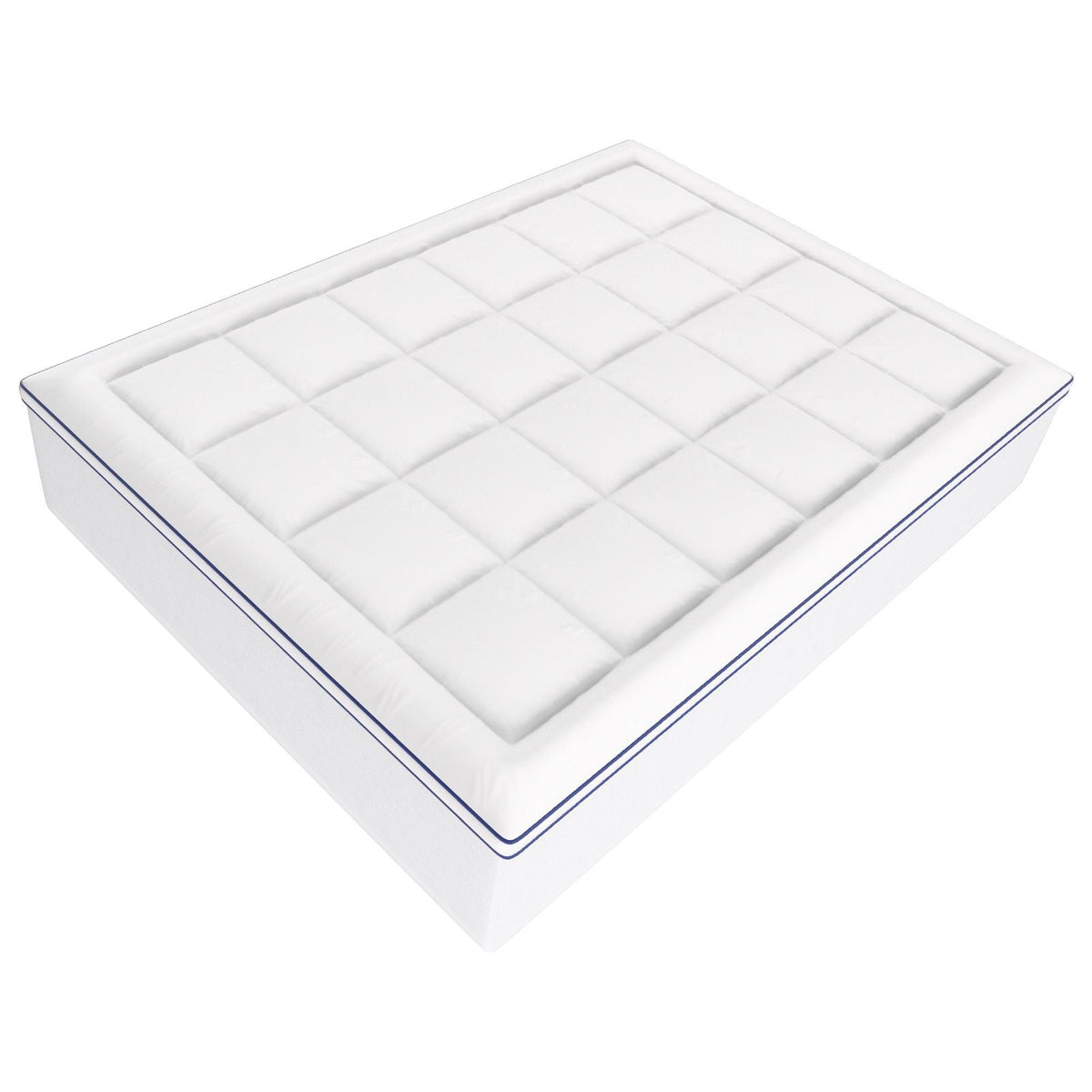 Mattress Topper, Queen Size, 3 in Thickness, Memory Foam, Fiber Fill, Detachable & Washable Casing, Ergonomically Designed for Pressure Relief, Comfortable Cooling & Breathable, for Hot Sleepers