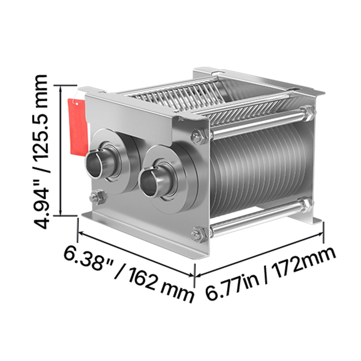 Meat Cutter Machine Blade, 5 mm Blade for Commercial Meat Cutter, One Set Blade for SJY-DQ90 Meat Cutting Machine, Stainless Steel, Cutter Slicer Blade Set for Boneless Meat, Soft Vegetables