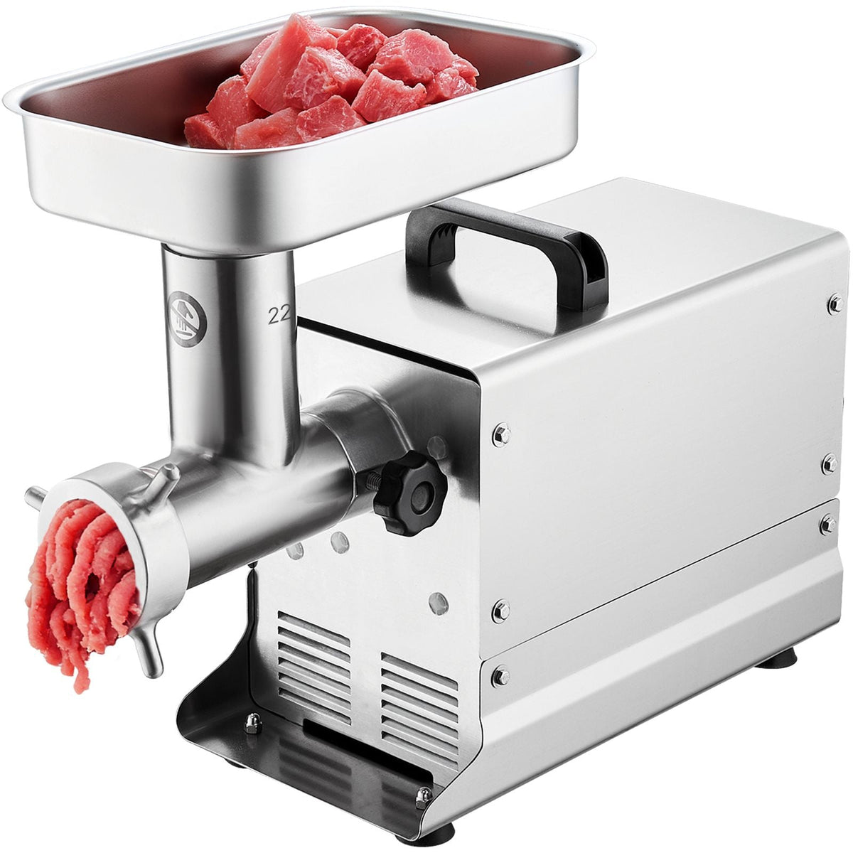 Meat Grinder, 13 Lbs/Min Capacity Electric Meat Grinders with Blade, Grinding Plate, Sausage Maker, Stainless Steel Commercial Meat Mincer for Kitchen Restaurant Butcher Store