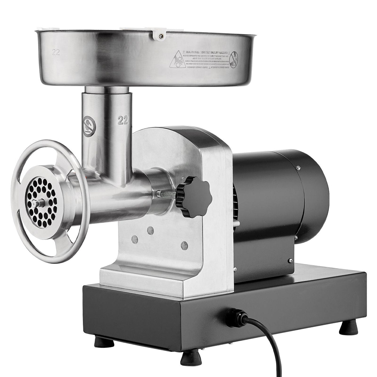 Meat Grinder, 14 Lbs/Min Capacity Electric Meat Grinders with Blade, Grinding Plate, Sausage Maker, Stainless Steel Commercial Meat Mincer for Kitchen Restaurant Butcher Store