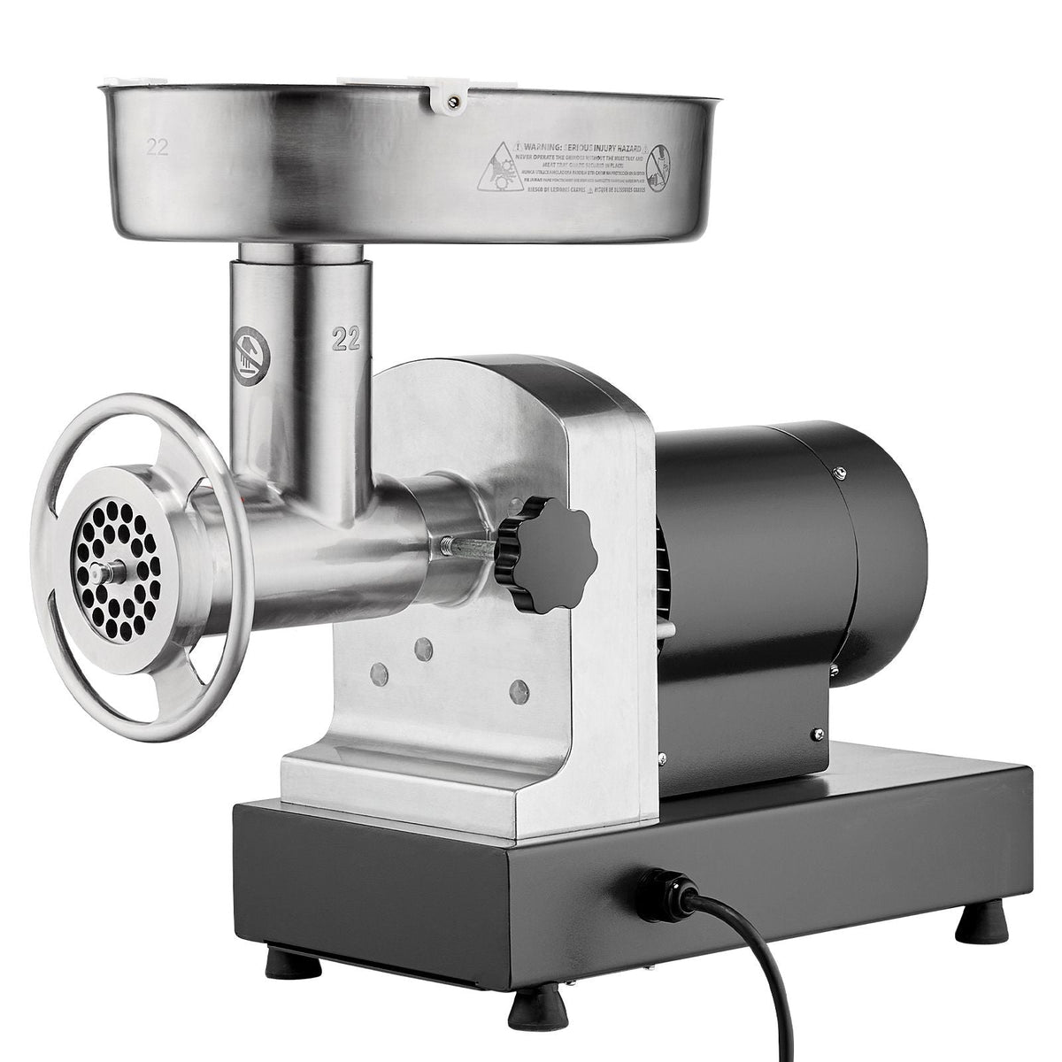 Meat Grinder, 6 Lbs/Min Capacity Electric Meat Grinders with Blade, Grinding Plate, Sausage Maker, Stainless Steel Commercial Meat Mincer for Kitchen Restaurant Butcher Store