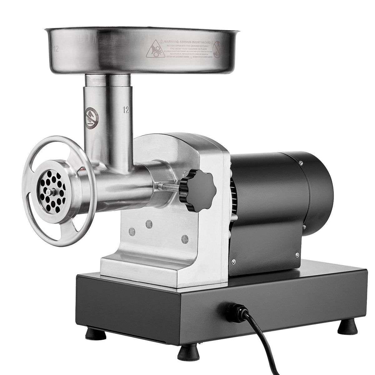 Meat Grinder, 9 Lbs/Min Capacity Electric Meat Grinders with Blade, Grinding Plate, Sausage Maker, Stainless Steel Commercial Meat Mincer for Kitchen Restaurant Butcher Store