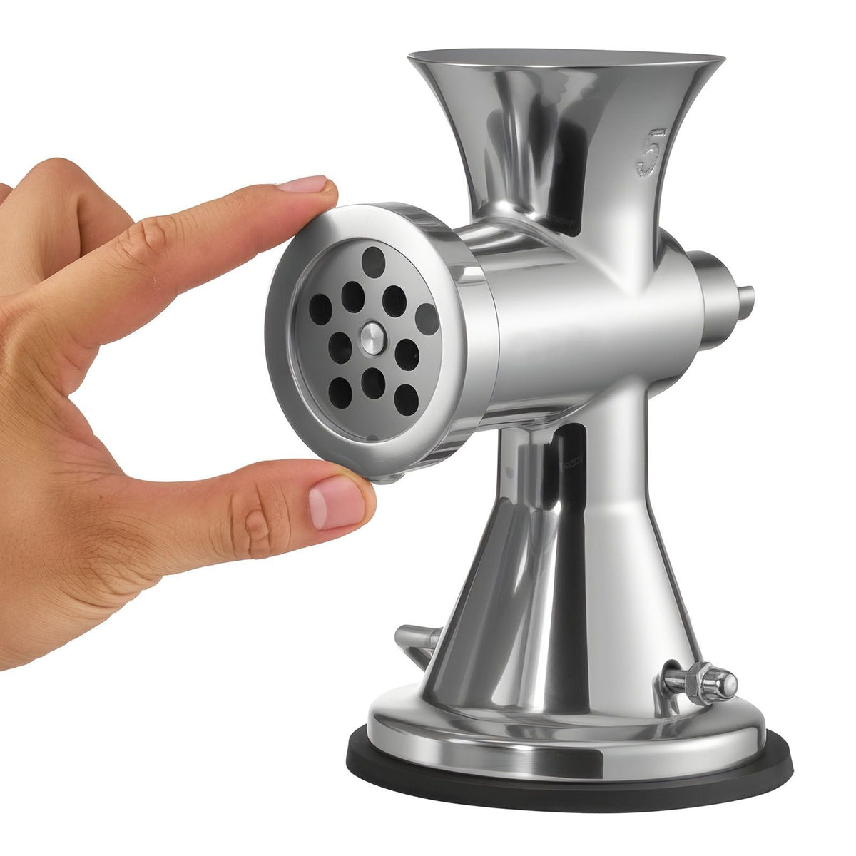 Meat Grinder Manual 304 Stainless Steel Hand Operated Meat Grinder Multifunctional Crank Sausage Maker Coffee Powder Grinder for Household for Beef Chicken Pepper Mushroom Coffee