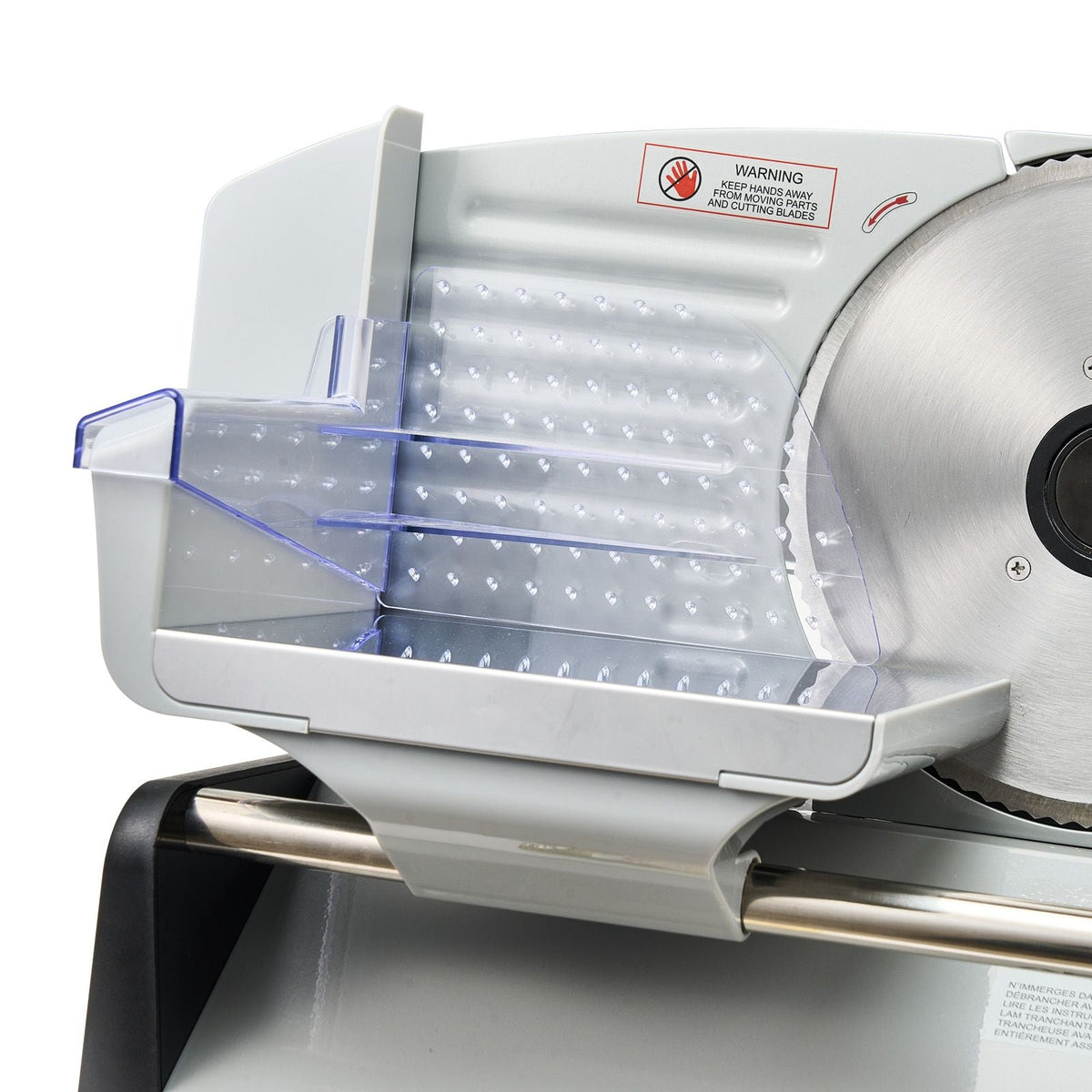 Meat Slicer, 7.5 inch 200W Electric Deli Slicer Machine with SUS420 Blade, 0-0.6 inch Adjustable Thickness, ETL Certified Home Food-Slicer for Meat, Ham, Baguett, Steak