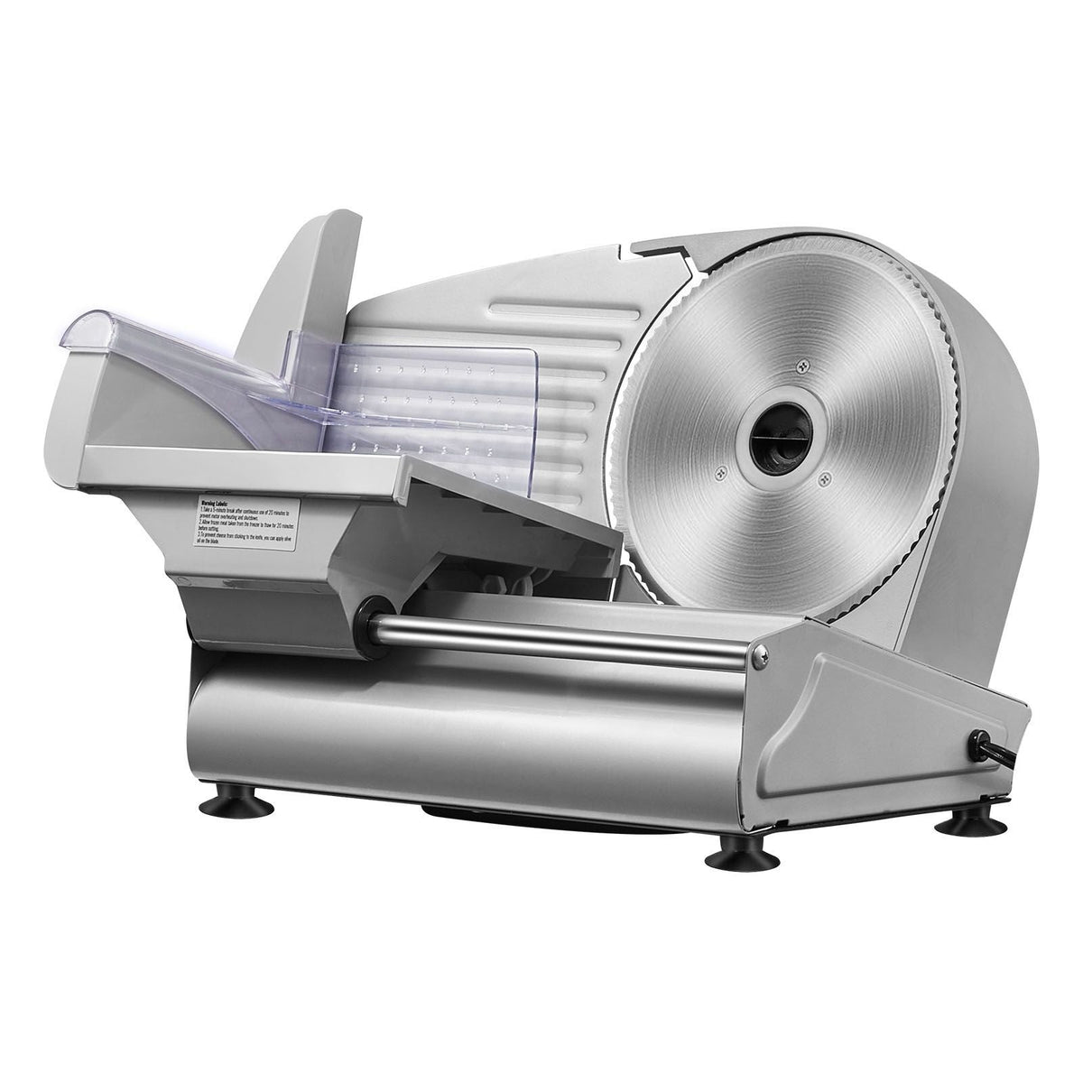 Meat Slicer, 7.5 inch Electric Deli Food Slicer, 180W Meat Cutter with a Premium SUS420 Blade, 0-0.6 inch Adjustable Thickness, Food Slicer Machine for Meat, Hard Bread and Cheese, Home Use