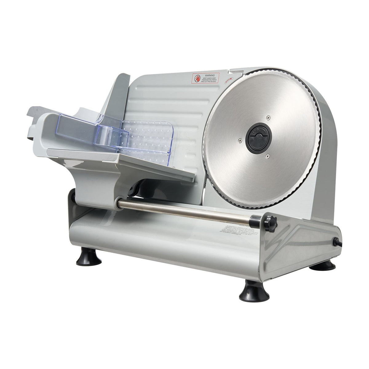 Meat Slicer, 8.6 inch 200W Electric Deli Slicer Machine with two SUS420 Blade, 0-0.6 inch Adjustable Thickness, ETL Certified Home Food-Slicer for Meat, Ham, Baguett, Steak