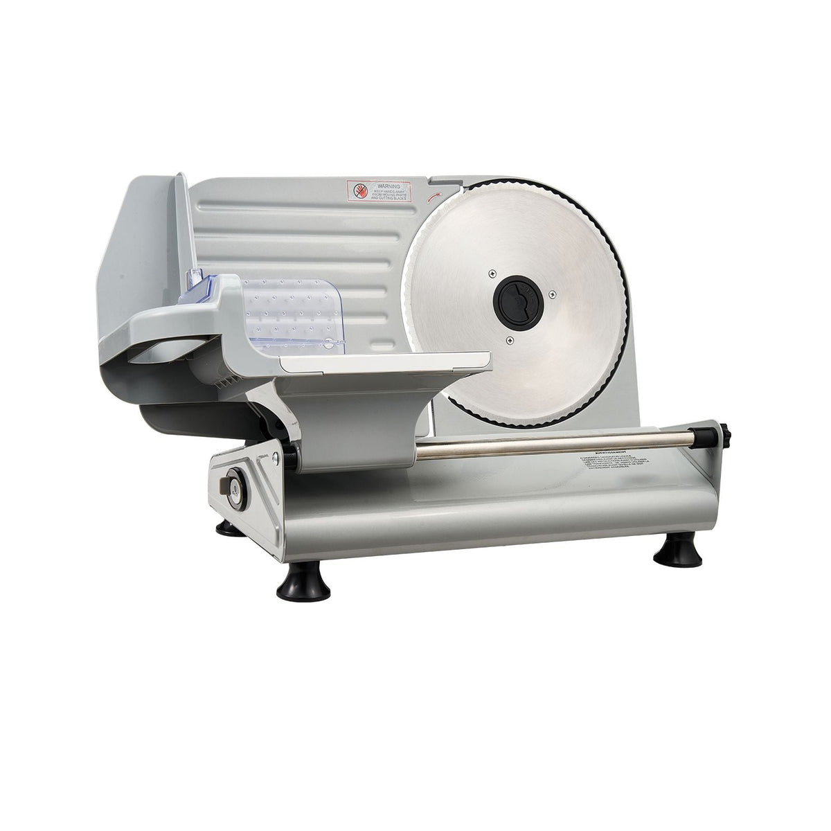 Meat Slicer, 8.6 inch 200W Electric Deli Slicer Machine with two SUS420 Blade, 0-0.6 inch Adjustable Thickness, ETL Certified Home Food-Slicer for Meat, Ham, Baguett, Steak