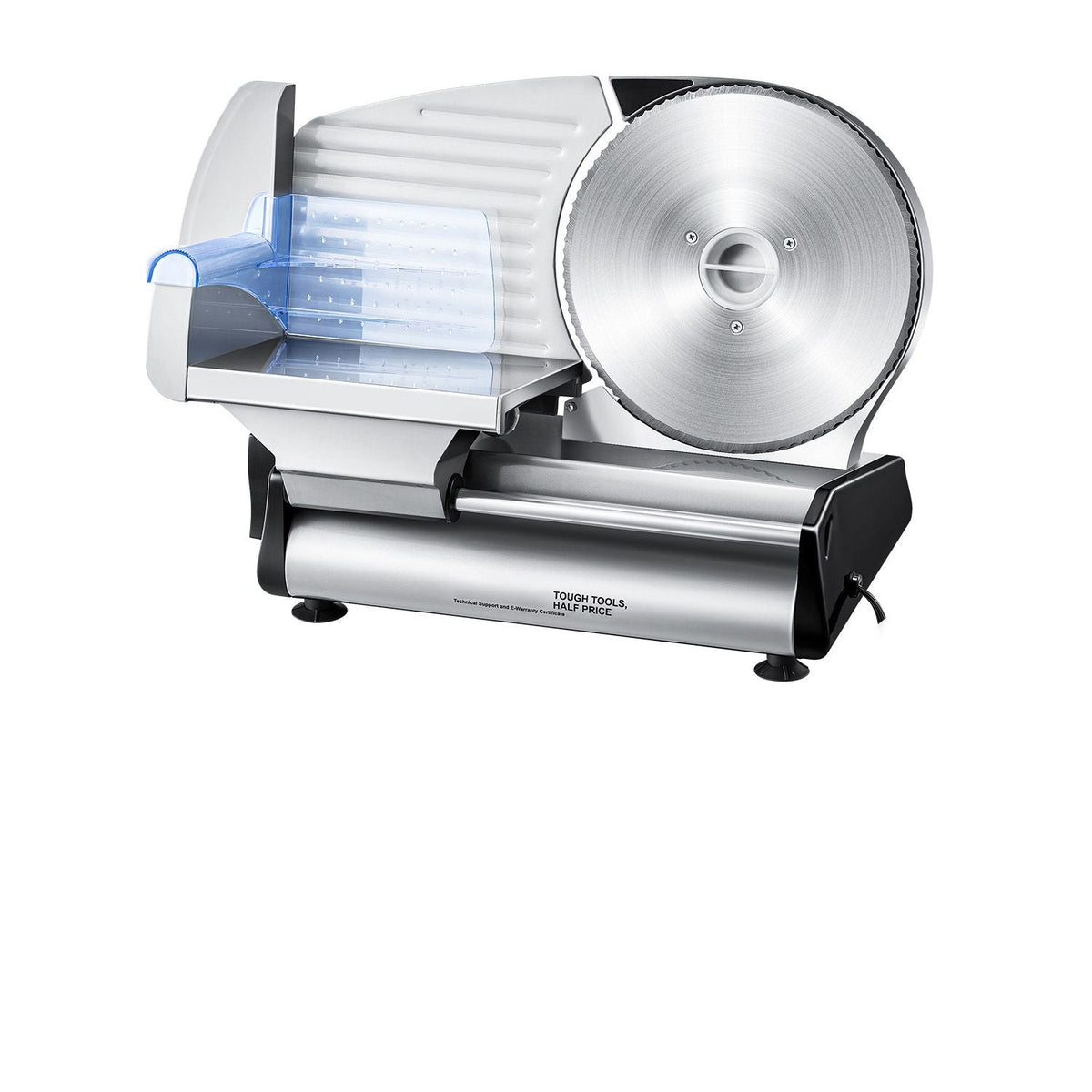 Meat Slicer, 8.7 inch Electric Deli Food Slicer, 180W Meat Cutter with Two Premium SUS420 Blades, 0-0.6 inch Adjustable Thickness, Food Slicer Machine for Meat, Hard Bread and Cheese, Home Use