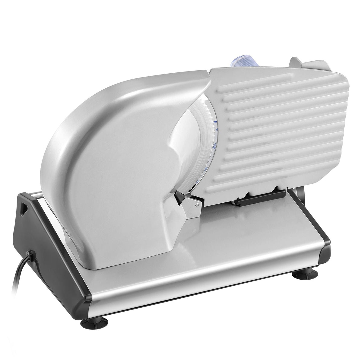 Meat Slicer, 8.7 inch Electric Deli Food Slicer, 180W Meat Cutter with Two Premium SUS420 Blades, 0-0.6 inch Adjustable Thickness, Food Slicer Machine for Meat, Hard Bread and Cheese, Home Use