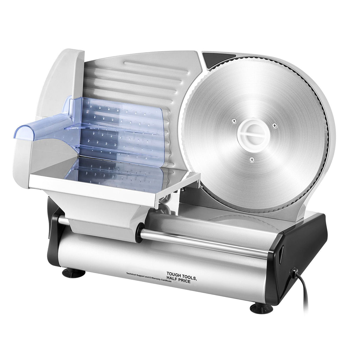 Meat Slicer, 8.7 inch Electric Deli Food Slicer, 180W Meat Cutter with Two Premium SUS420 Blades, 0-0.6 inch Adjustable Thickness, Food Slicer Machine for Meat, Hard Bread and Cheese, Home Use