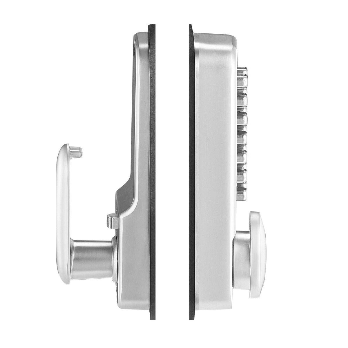 Mechanical Keyless Entry Door Lock, 14 Key Mechanical Door Lock, Mechanical Keypad Door Knob, Single-Side Stainless Steel Waterproof Keyless Gate Lock, for Home Office Outdoor Fence Garage Yard