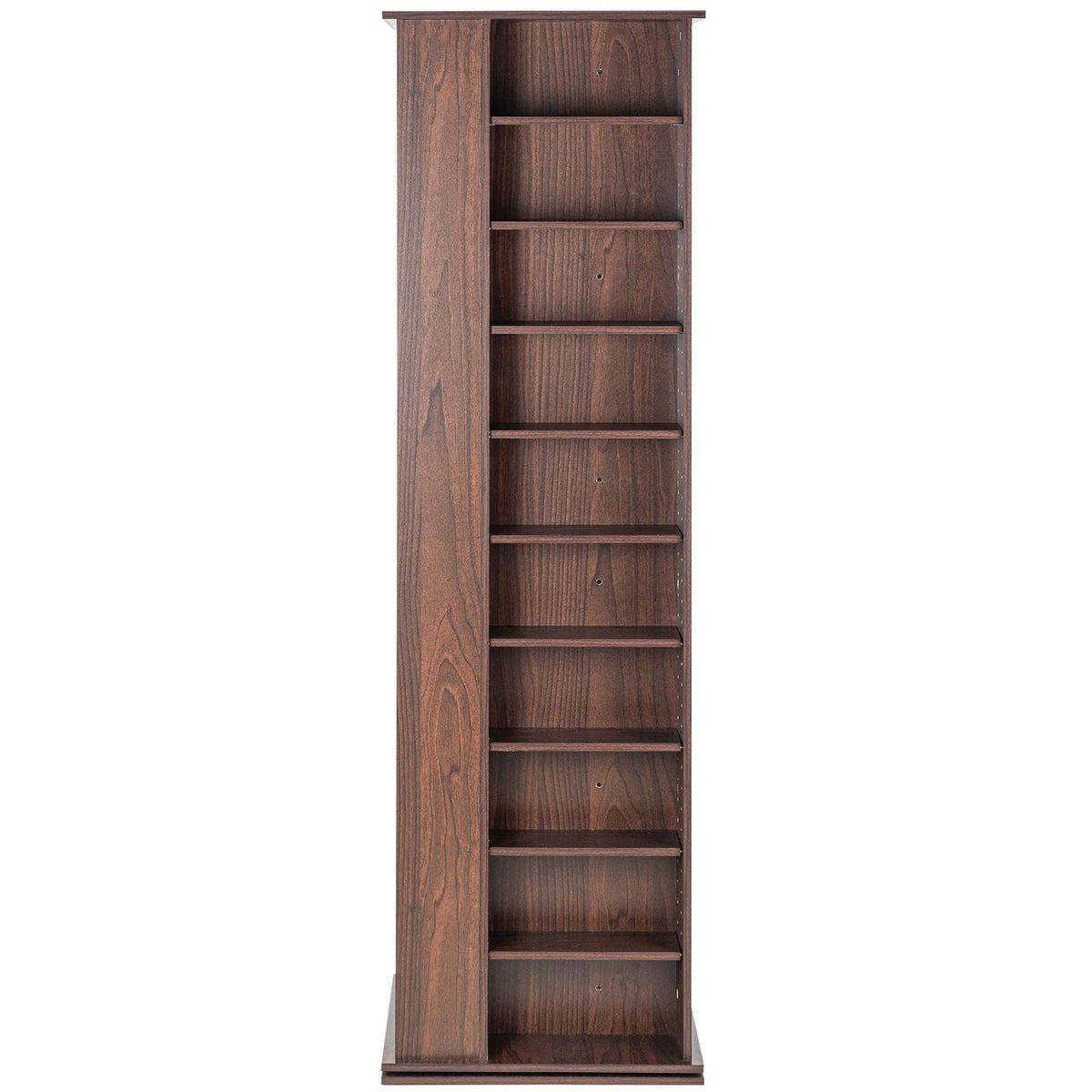 Media Storage Cabinet, Rotating Media Tower, Holds up to 1040 CDs, Protects & Organizes Music, Movie, Video Games or Memorabilia Collections- Espresso