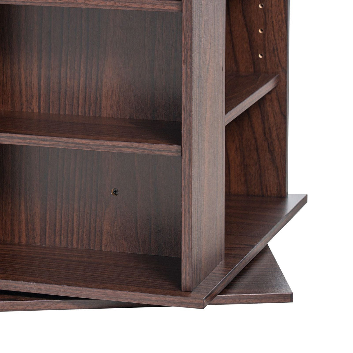 Media Storage Cabinet, Rotating Media Tower, Holds up to 1040 CDs, Protects & Organizes Music, Movie, Video Games or Memorabilia Collections- Espresso