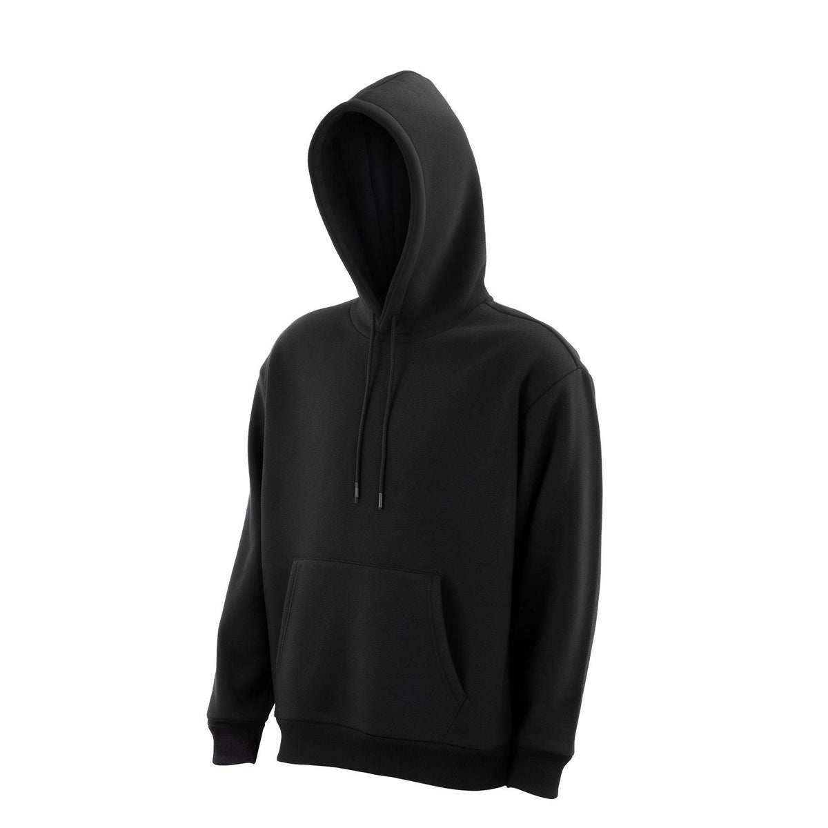 Men Pullover Hoodie, Small Size, Fleece Long Sleeve Comfy Casual Basic Pullover Hooded Sweatshirt, Warm & Skin-friendly, Practical & Trendy, Black Hoodie with Large Pocket for Fall & Winter