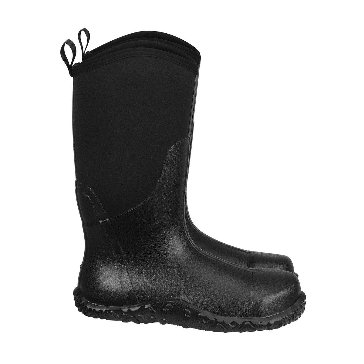 Men's Steel Toe Rubber Boots, Protective Footwear, Waterproof Rain Fishing Boots, Outdoor Non-Slip Work Shoes, Lightweight and Durable, for Manufacturing, Construction, Farming, Size 12 US