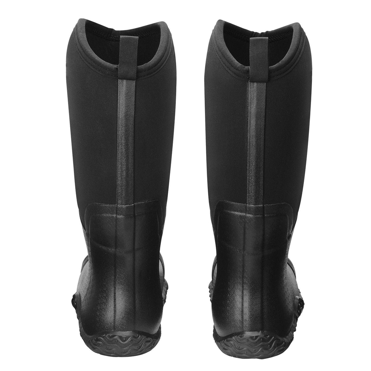 Men's Steel Toe Rubber Boots, Protective Footwear, Waterproof Rain Fishing Boots, Outdoor Non-Slip Work Shoes, Lightweight and Durable, for Manufacturing, Construction, Farming, Size 12 US