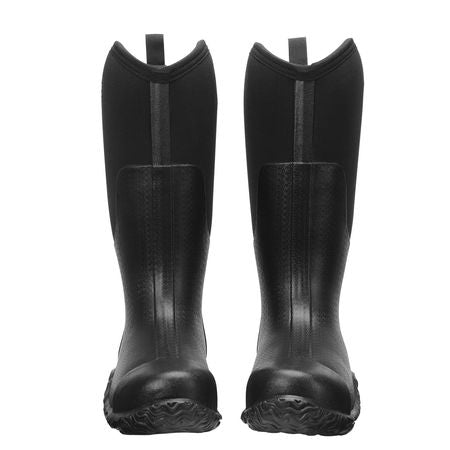Men's Steel Toe Rubber Boots, Protective Footwear, Waterproof Rain Fishing Boots, Outdoor Non-Slip Work Shoes, Lightweight and Durable, for Manufacturing, Construction, Farming, Size 9 US