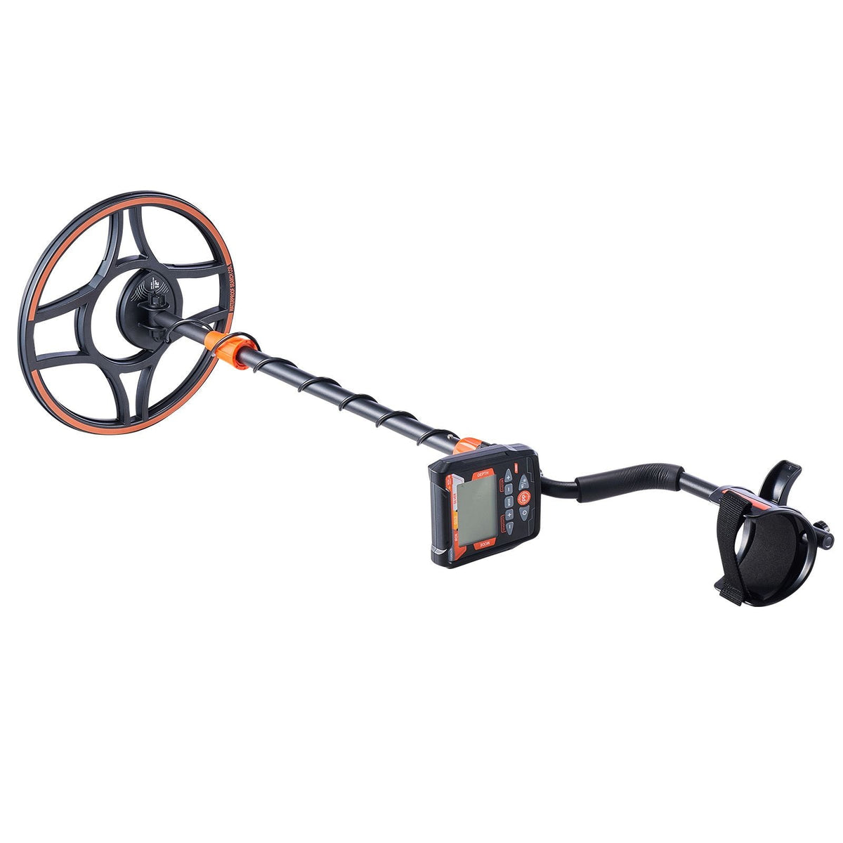 Metal Detector for Adults, 12", Professional High Accuracy Gold Detector, IP68 Waterproof Search Coil with Display, Headphones, 6 Modes, Adjustable Length, for Detecting Gold Treasure Hunting