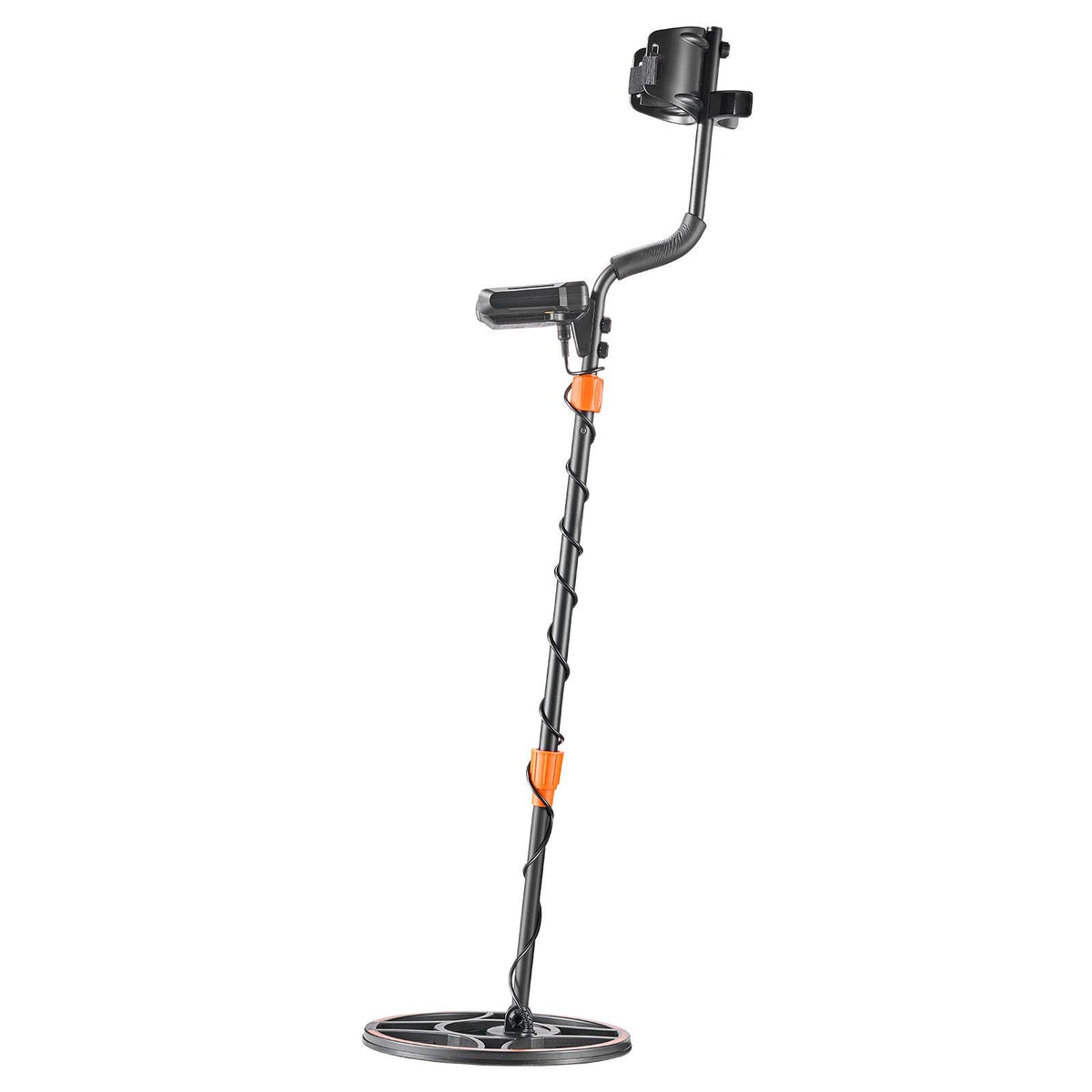 Metal Detector for Adults, 12", Professional High Accuracy Gold Detector, IP68 Waterproof Search Coil with Display, Headphones, 6 Modes, Adjustable Length, for Detecting Gold Treasure Hunting