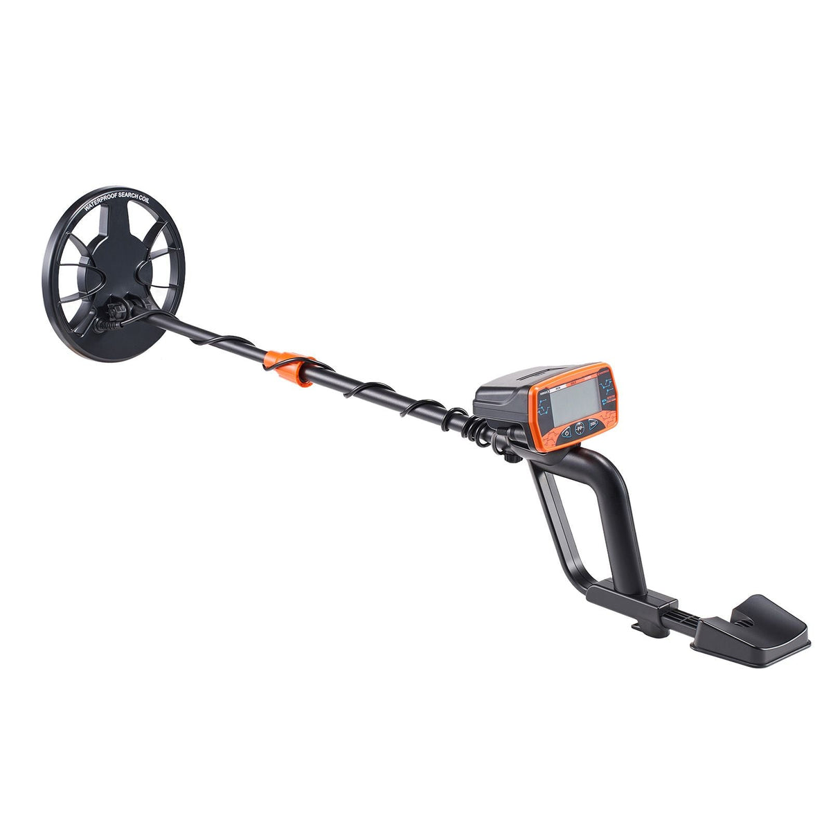 Metal Detector for Adults, 8", Professional High Accuracy Gold Detector, IP68 Waterproof Search Coil with Display, Headphones, 3 Modes, Adjustable Length, for Detecting Gold Treasure Hunting