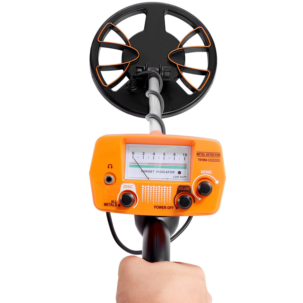 Metal Detector for Adults & Kids, 8 Inch Waterproof Search Coil with High Accuracy Pointer Display, Adjustable 38''-49'' Gold Detector, Lightweight Aluminum Stem for Detecting Gold Treasure