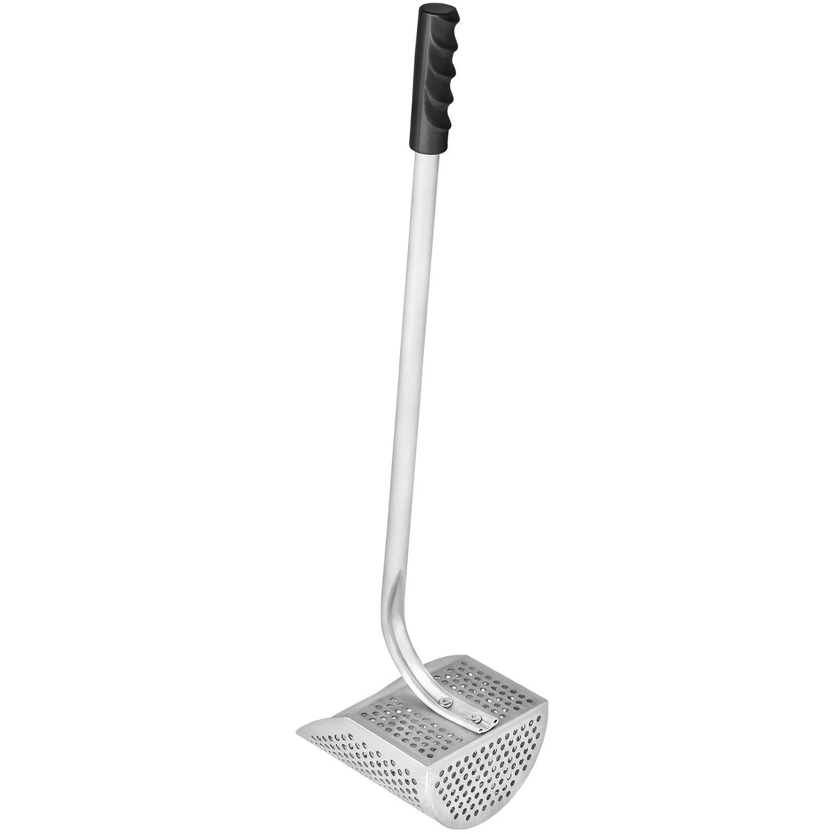 Metal Detector Sand Scoop, Stainless Steel Metal Detecting Beach Scoop Scoops, 10 MM Hole Beach Metal Detector Scoop Shovel, with Stainless Steel Handle Pole, for Metal Detecting Treasure Huntin