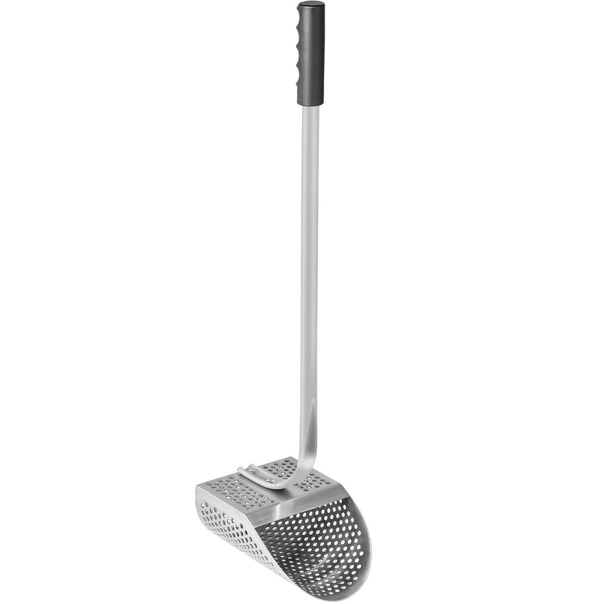 Metal Detector Sand Scoop, Stainless Steel Metal Detecting Beach Scoop Scoops, 10 MM Hole Beach Metal Detector Scoop Shovel, with Stainless Steel Handle Pole, for Metal Detecting Treasure Huntin