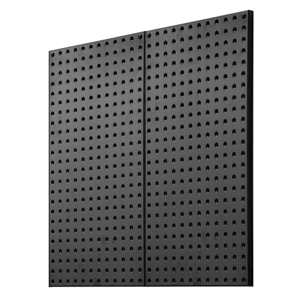 Metal Pegboard Panels, 24" x 12" Pegboard, 2 Panels, Heavy Duty Peg Board Wall Organizer with Accessories, for Living Room Garage Tool Storage Office Organization Craft Room Kitchen Home, Black