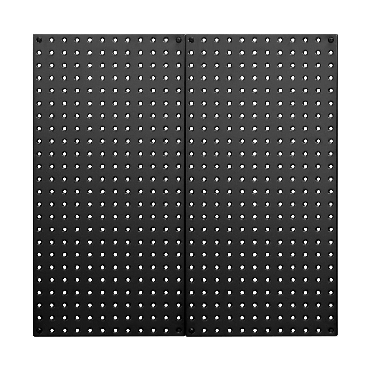 Metal Pegboard Panels, 24" x 12" Pegboard, 2 Panels, Heavy Duty Steel Peg Board Wall Organizer, for Living Room Garage Tool Storage Workbench Office Organization Craft Room Kitchen Home, Black