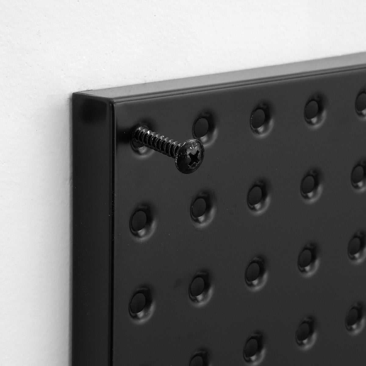Metal Pegboard Panels, 24" x 12" Pegboard, 4 Panels, Heavy Duty Peg Board Wall Organizer with Accessories, for Living Room Garage Tool Storage Office Organization Craft Room Kitchen Home, Black
