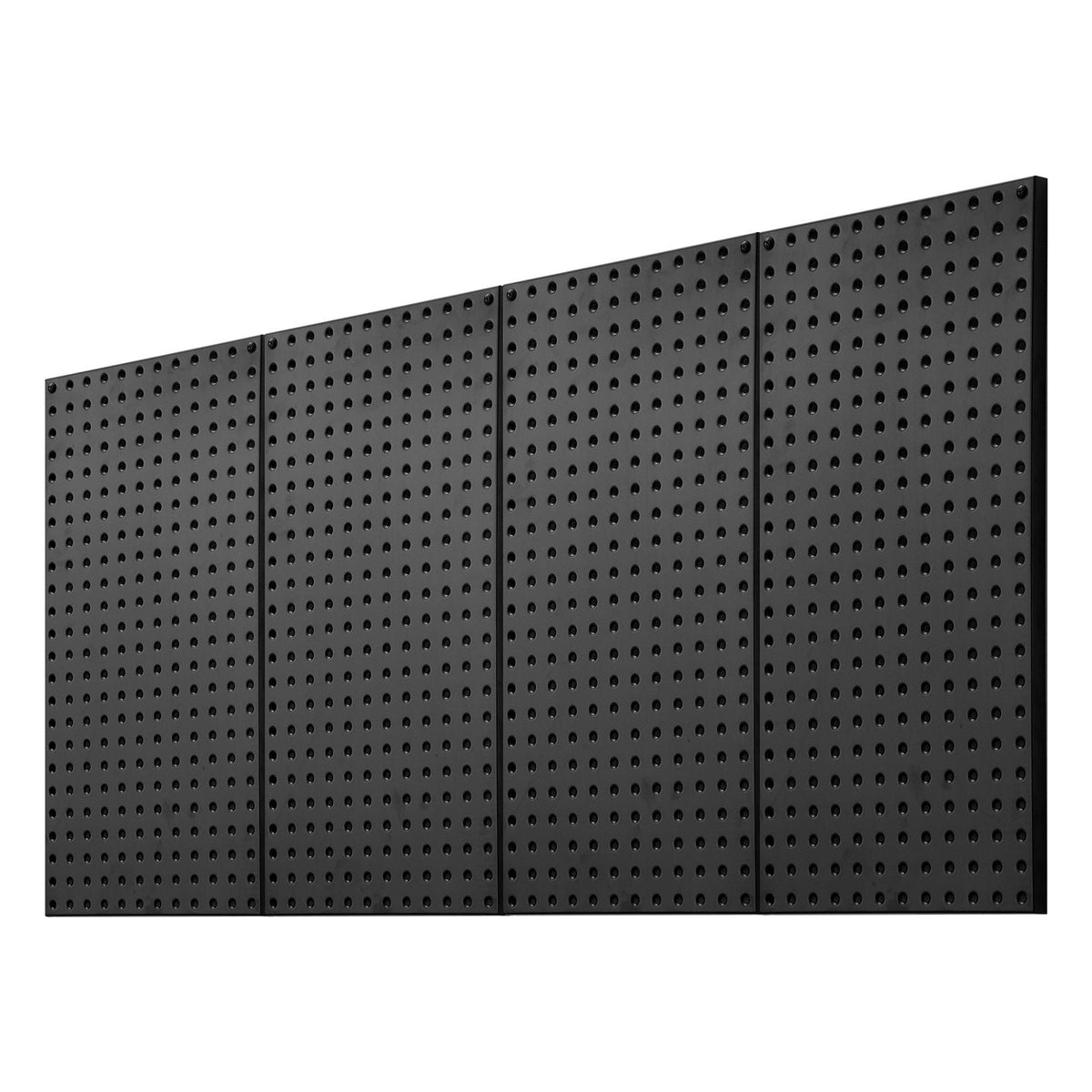 Metal Pegboard Panels, 24" x 12" Pegboard, 4 Panels, Heavy Duty Steel Peg Board Wall Organizer, for Living Room Garage Tool Storage Workbench Office Organization Craft Room Kitchen Home, Black