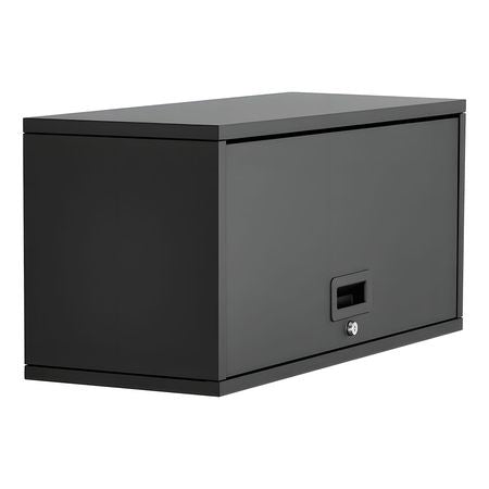 Metal Wall Cabinet, 27.56W x 12.01D x 14.02H Inch, Floating Garage Tool Cabinet with Up-Flip Door, 120 lbs Load per Shelf, Fit for Garage, Basement, Kitchen, Warehouse, Assembly Required