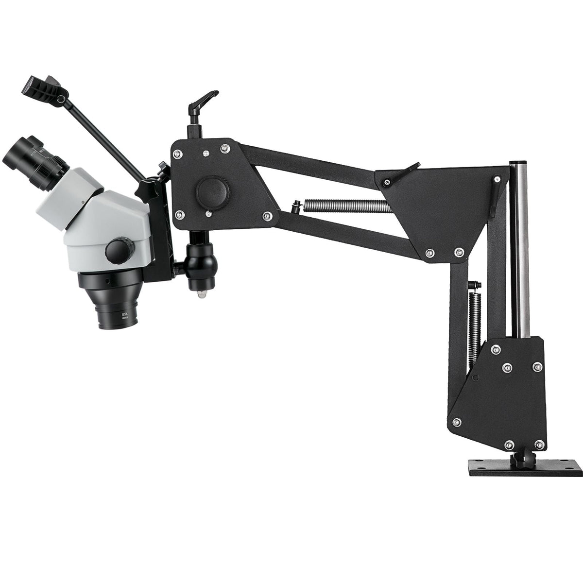 Micro Inlaid Mirror Multi-Directional Microscope with Spring Bracket Multi-Directional Micro-Setting Microscope Microscope Gem Diamond Setting Machine with Stand Jewelry Tools 7X-45X