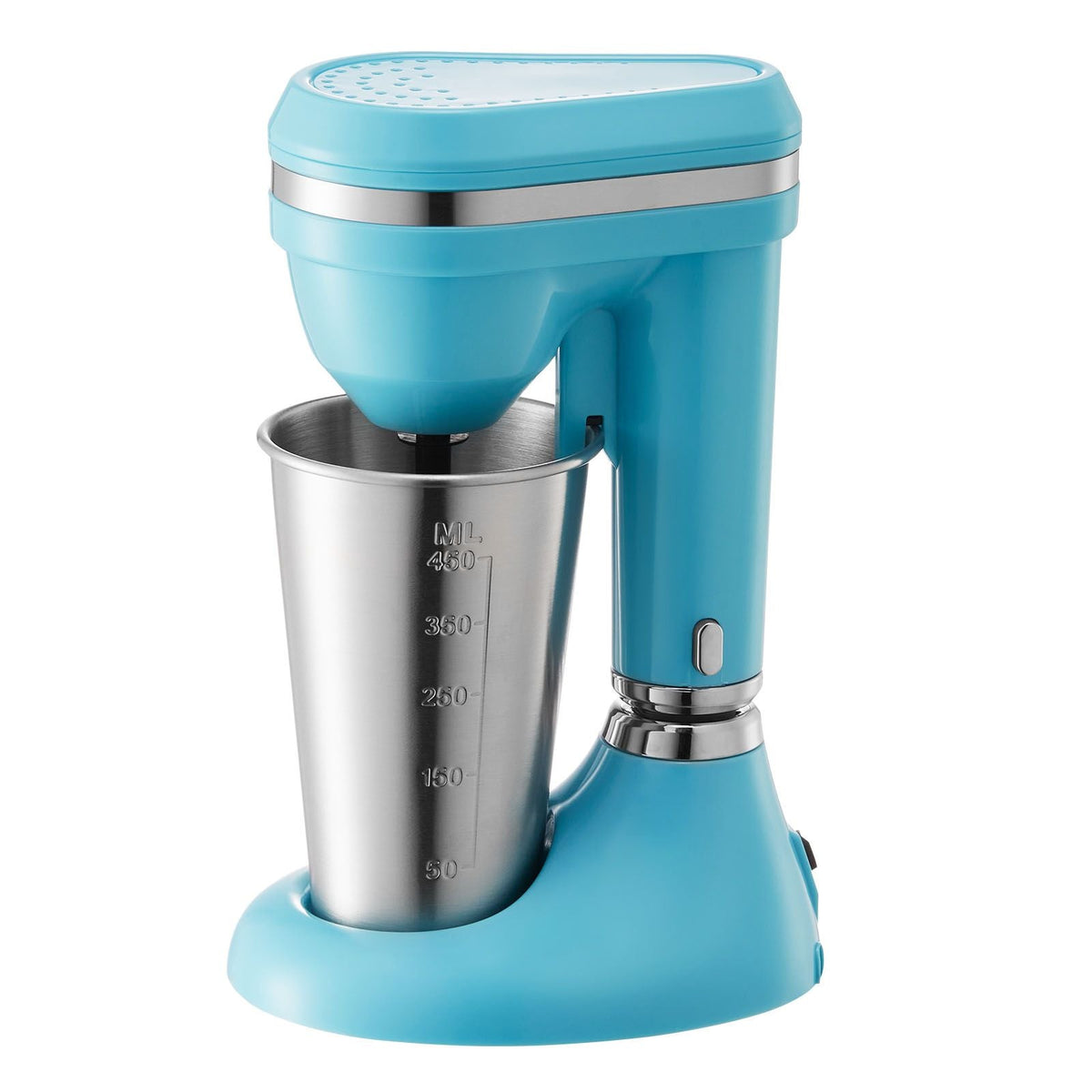 Milkshake Maker, 100W Milk Shake Maker Mixer, Single Head Drink Mixer Blender Machine, Dual-Speed Adjustment Milkshake Blender with Stainless Steel Cup, for Home, Kitchen, Bar & Beverage Shop