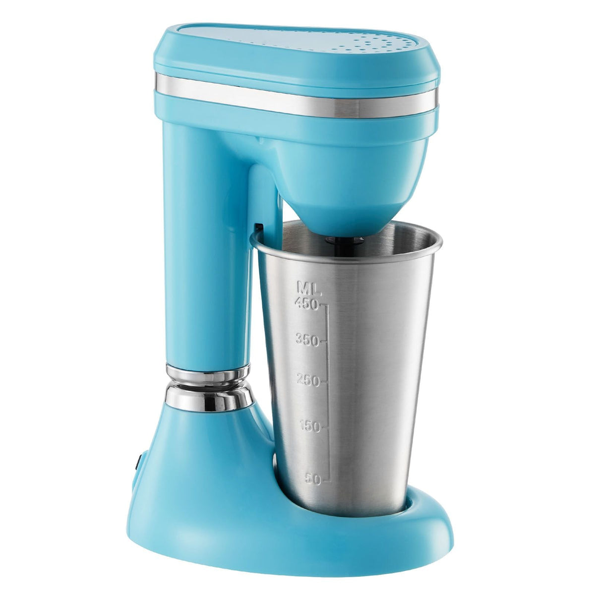 Milkshake Maker, 100W Milk Shake Maker Mixer, Single Head Drink Mixer Blender Machine, Dual-Speed Adjustment Milkshake Blender with Stainless Steel Cup, for Home, Kitchen, Bar & Beverage Shop