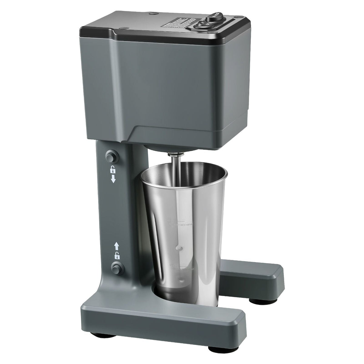 Milkshake Maker, 150W Milk Shake Maker Mixer, Single Head Drink Mixer Blender Machine, Dual-Speed Adjustment Milkshake Blender with Stainless Steel Cup, for Home, Kitchen, Bar & Beverage Shop
