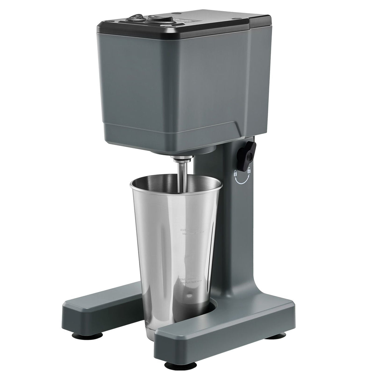 Milkshake Maker, 150W Milk Shake Maker Mixer, Single Head Drink Mixer Blender Machine, Dual-Speed Adjustment Milkshake Blender with Stainless Steel Cup, for Home, Kitchen, Bar & Beverage Shop