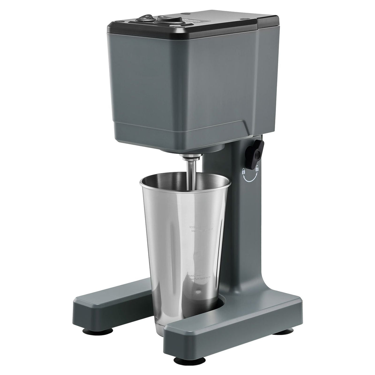 Milkshake Maker, 150W Milk Shake Maker Mixer, Single Head Drink Mixer Blender Machine, Dual-Speed Adjustment Milkshake Blender with Stainless Steel Cup, for Home, Kitchen, Bar & Beverage Shop