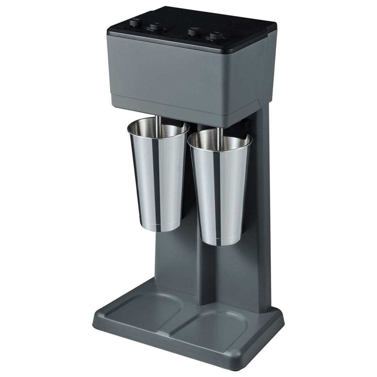Milkshake Maker, 375W x 2 Electric Milkshake Machine, Double Heads Drink Mixer Blender Machine, 3-Speed Milkshake Mixer with 2 x 820 ml Stainless Steel Cups, for Commercial and Home