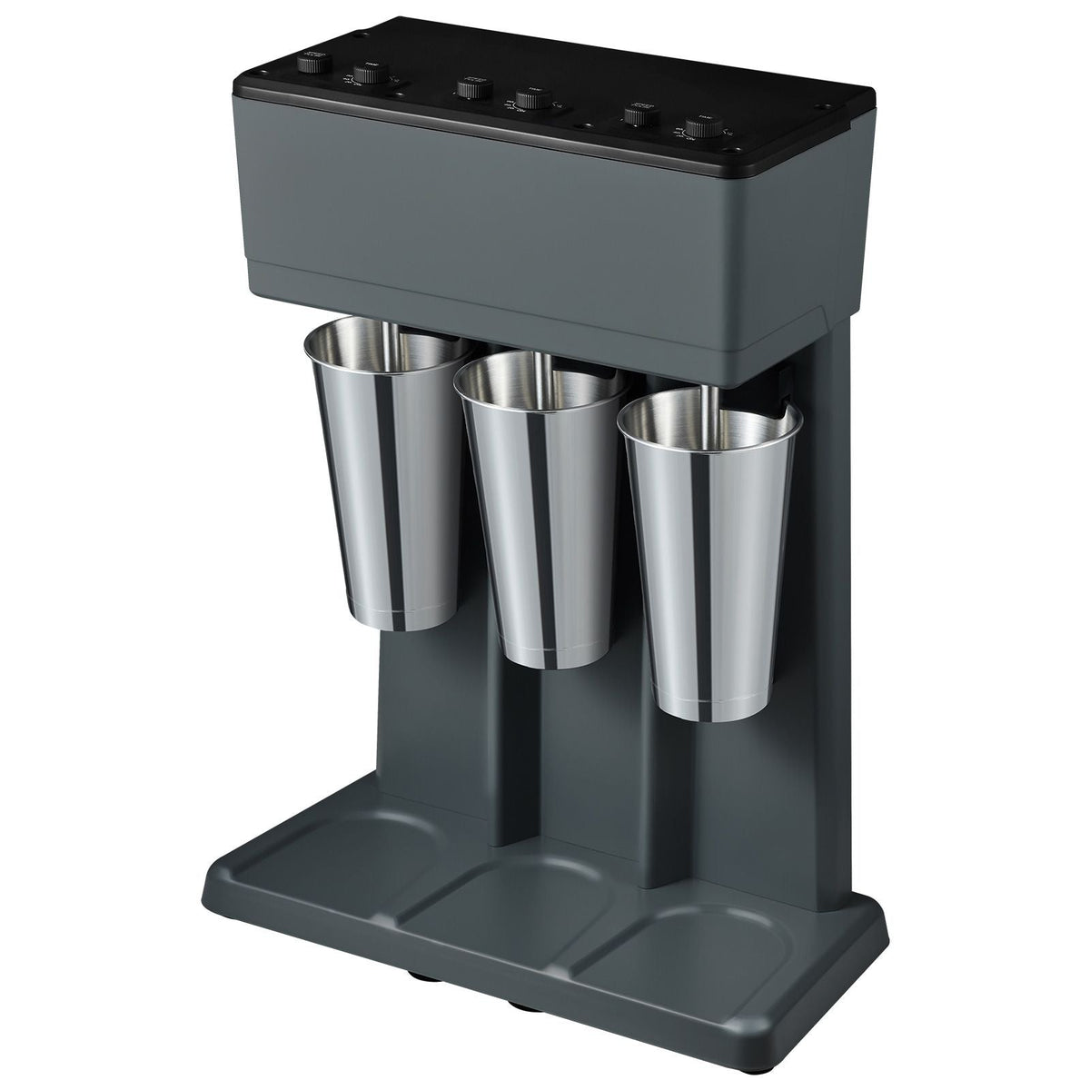 Milkshake Maker, 375W x 3 Electric Milkshake Machine, Triple Heads Drink Mixer Blender Machine, 3-Speed Milkshake Mixer with 3 x 820 ml Stainless Steel Cups, for Commercial and Home