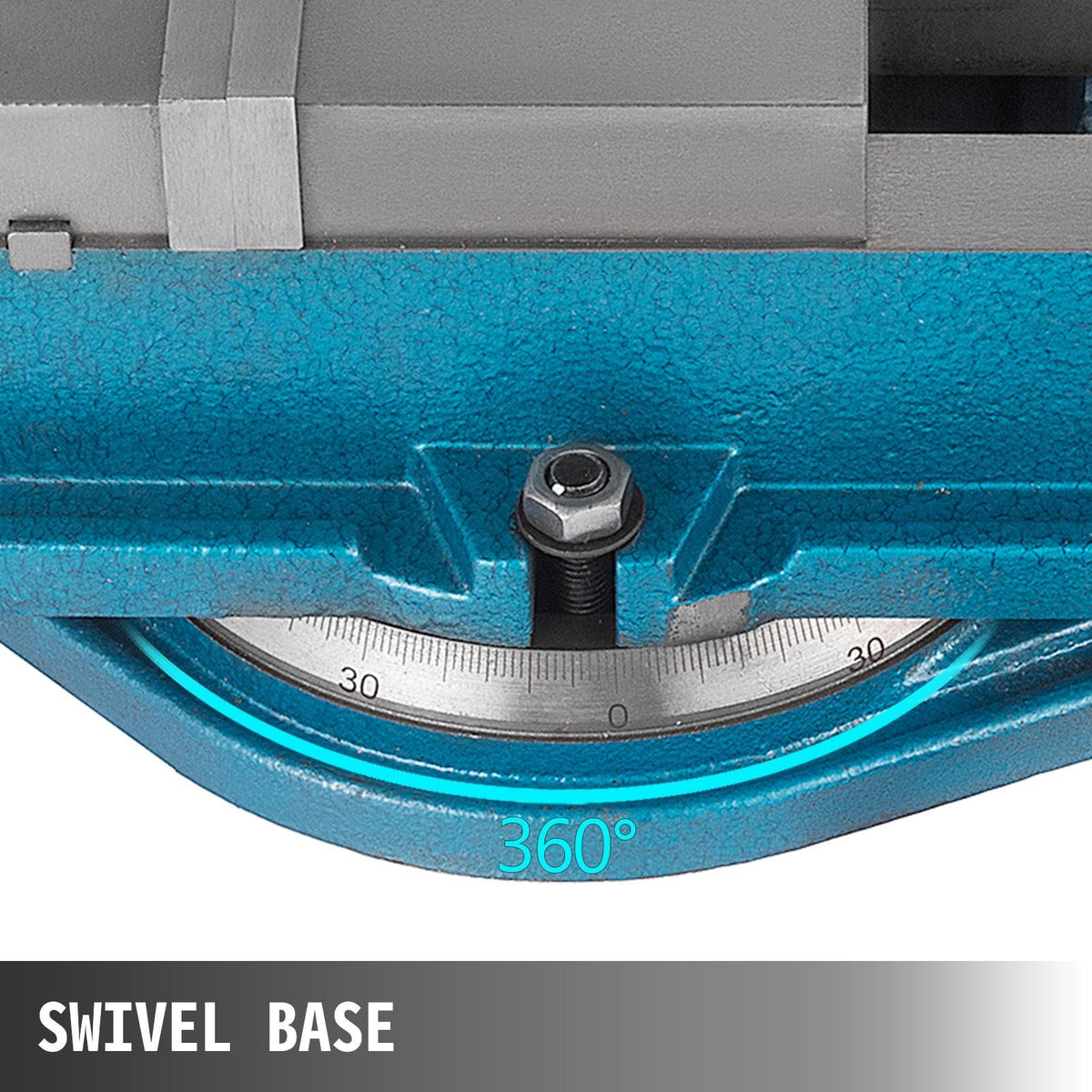 Milling Vise 4 Inch,Bench Clamp Vise High Precision Clamping,Mill Vise Ductile Iron Material with 360 Degree Swiveling Base