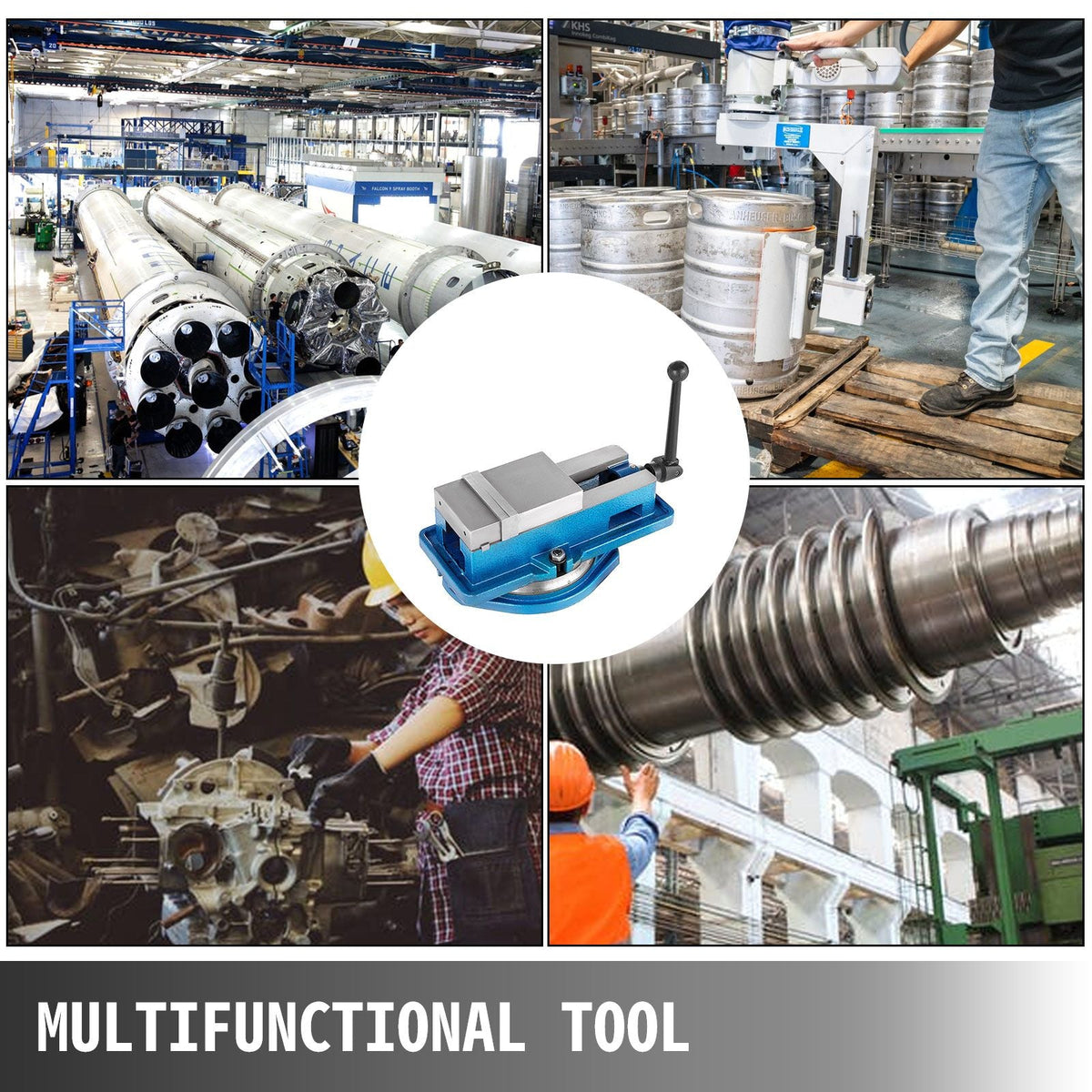 Milling Vise 4 Inch,Bench Clamp Vise High Precision Clamping,Mill Vise Ductile Iron Material with 360 Degree Swiveling Base