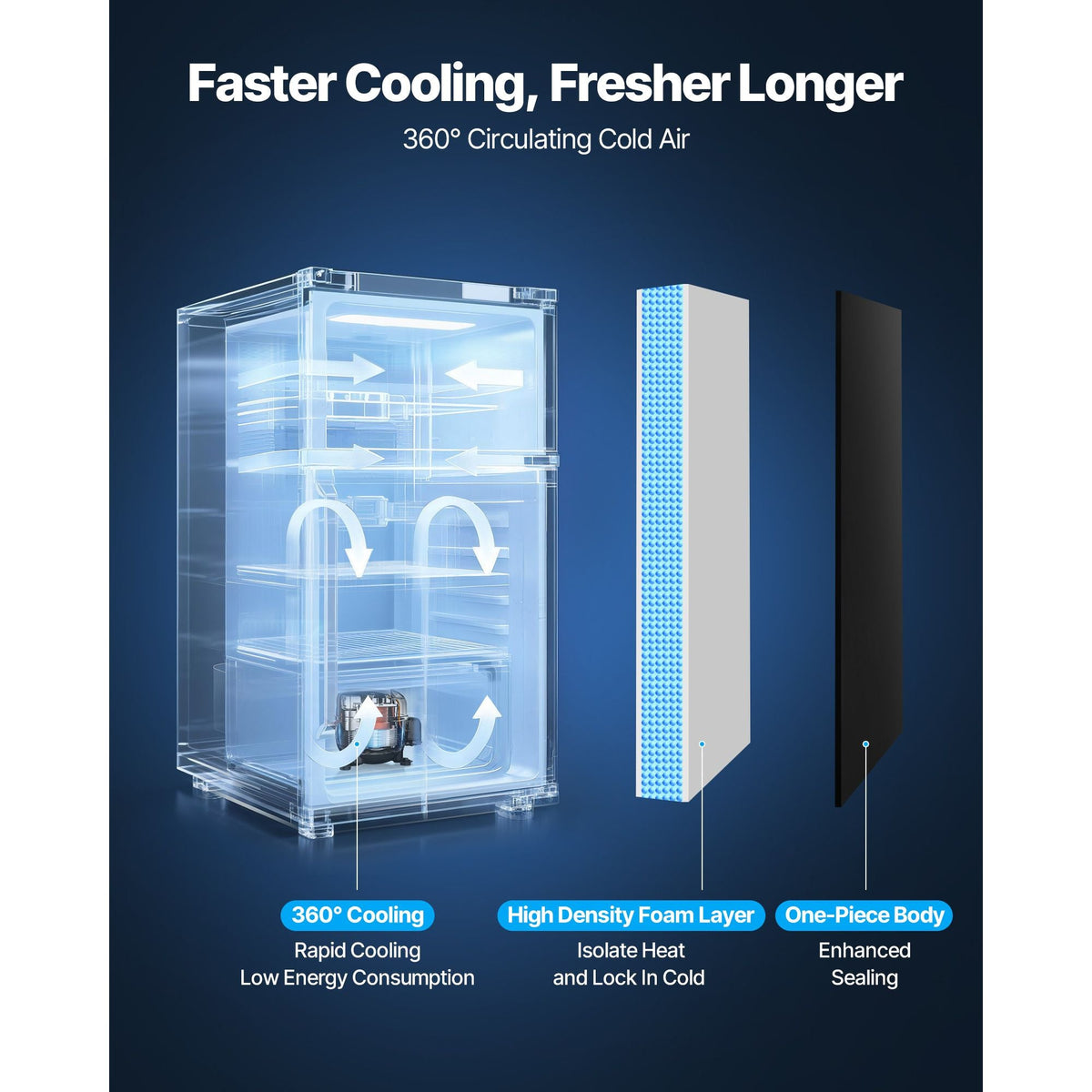 Mini Fridge, 3.2 Cu.Ft, Single Door Compact Refrigerator, Adjustable Temperature, Glass Shelf, Energy Efficient Small Refrigerator, Reversible Door, Low Noise, for Bedroom Dorm Office, Stainless